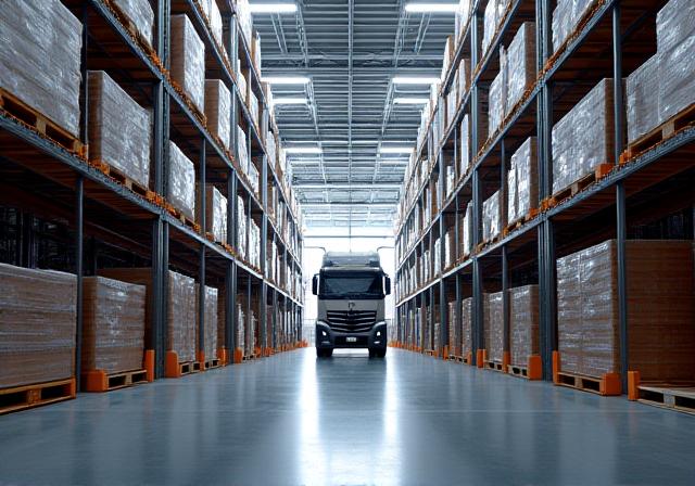 Logistics distribution for manufacturing plant
